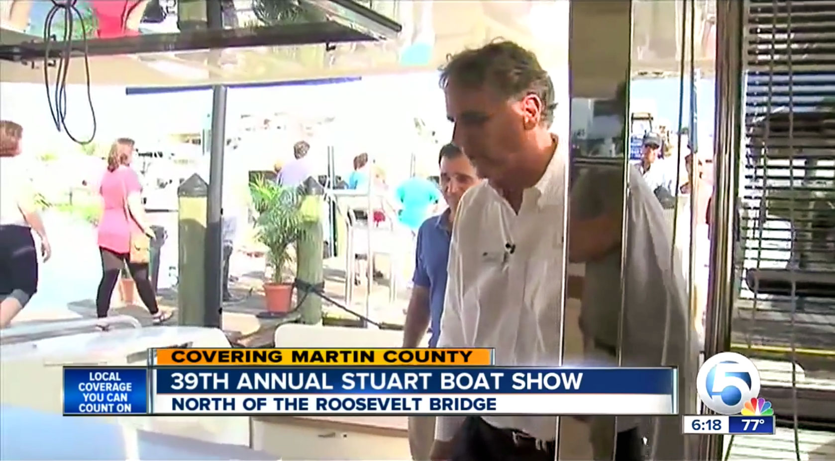 Allied Marine featured on Channel 5 News at 2013 Stuart Boat Show