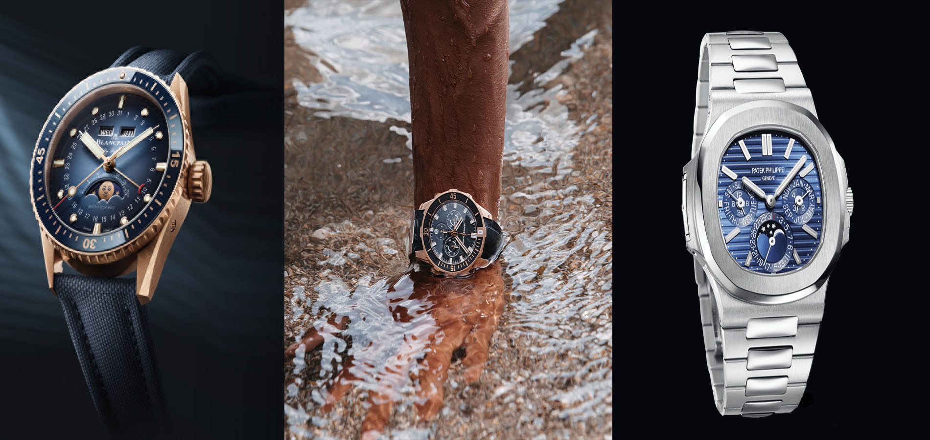 Blancpain Fifty Fathoms2_Patek_Phillippe_Nautilus_Ulysse Nardin Diver Chronograph_Takingtheplunge_Theworldsfinestdivewatches