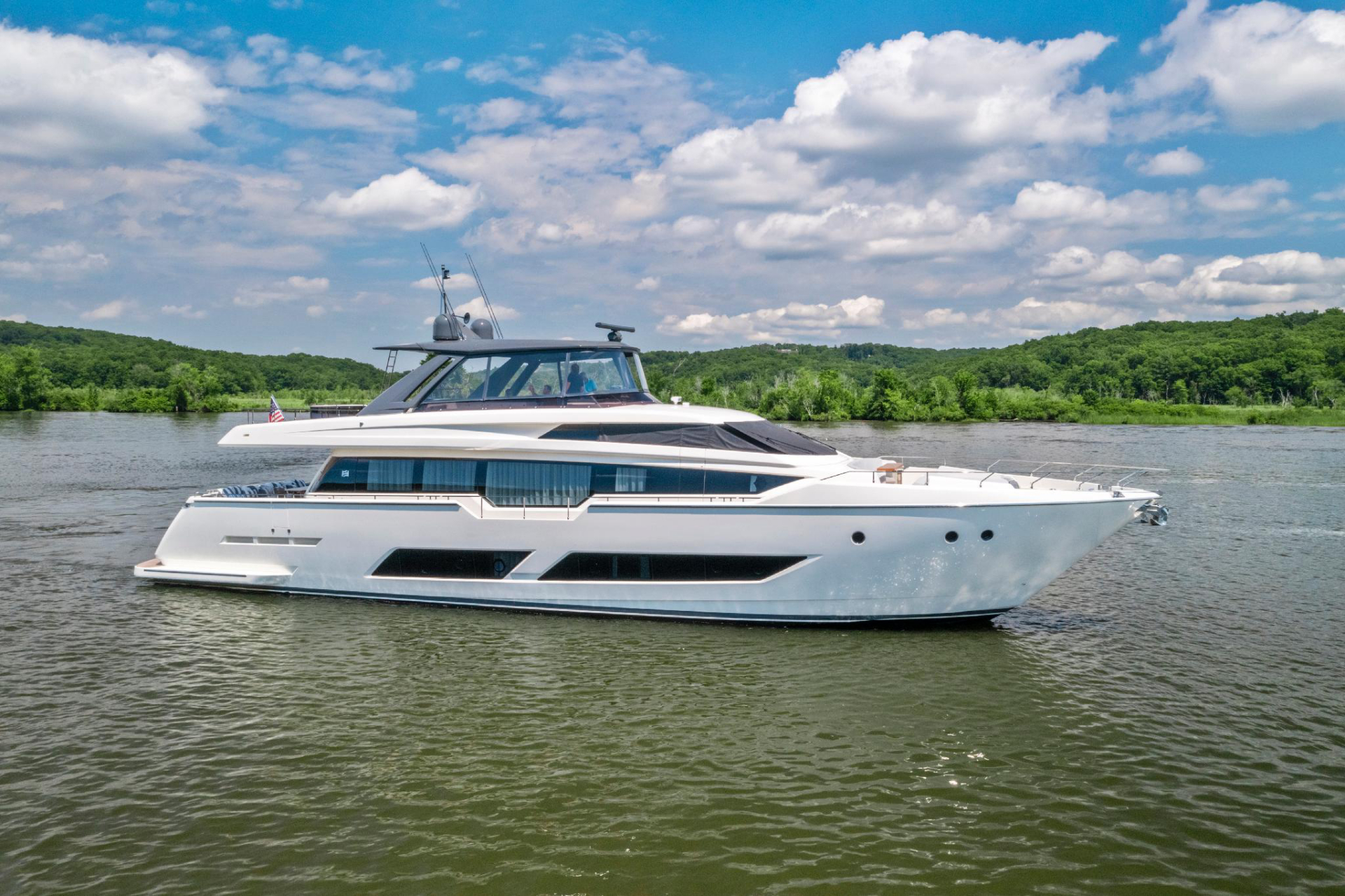 This 2020 Ferretti Yachts 850 is JUST PERFECT