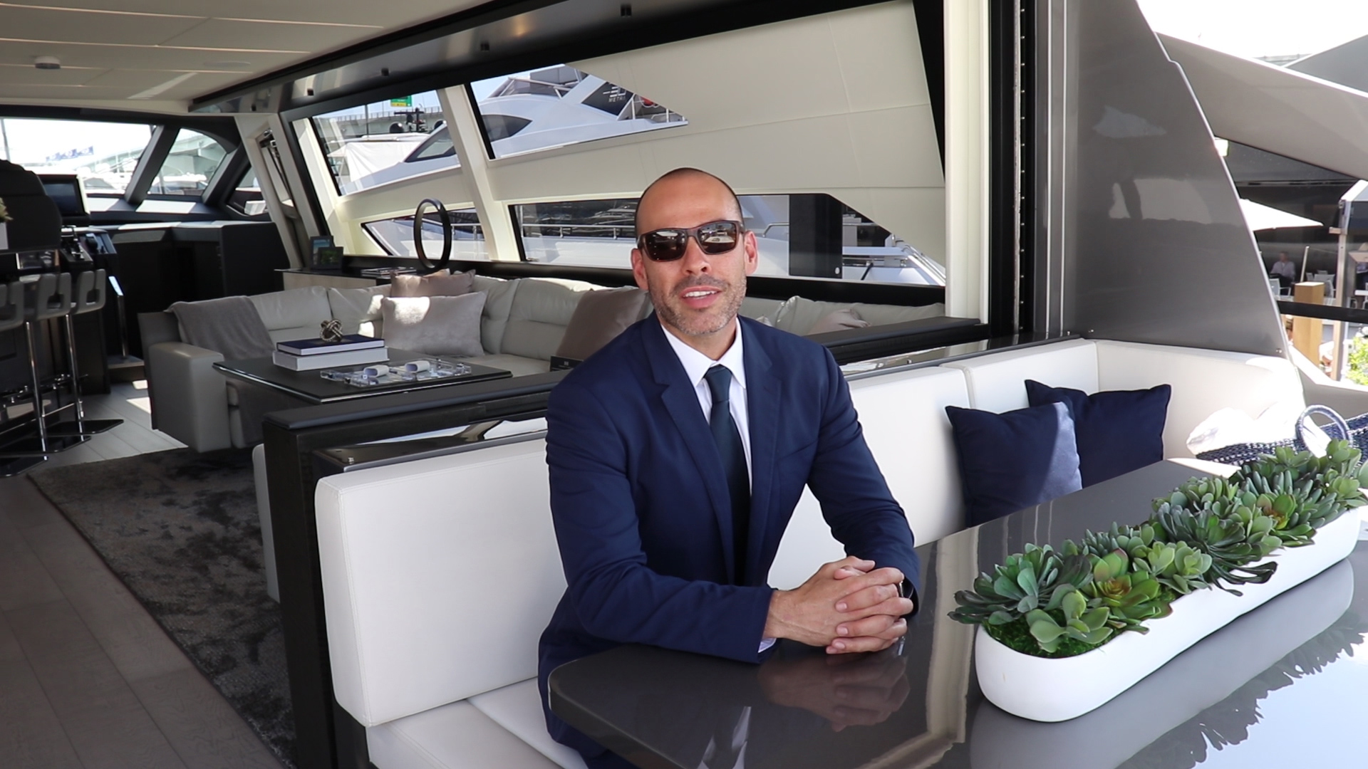 Pershing 9X at the Miami Yacht Show